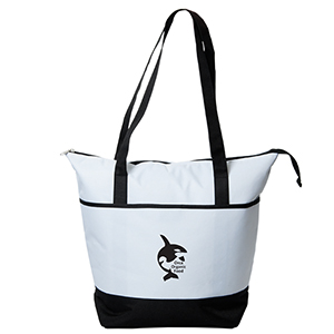 CB5990-CARRY COLD COOLER TOTE-White/Black